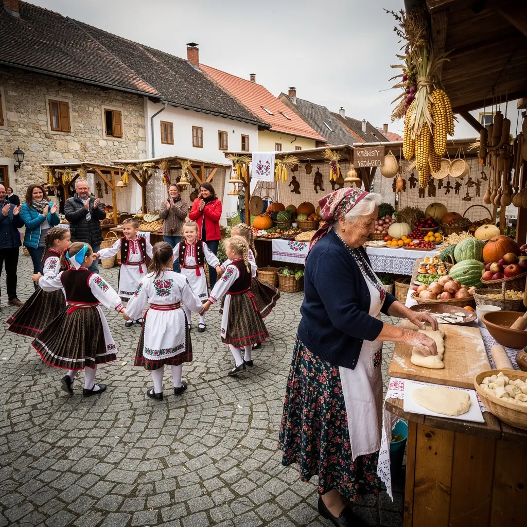 Visitors engaging with historical artifacts in a folk museum, exploring the rich ethnographic collections of Slovak culture.